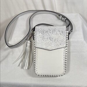 Elegant White and Silver Women's Bag